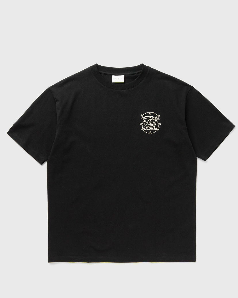 Футболка Drôle de Monsieur Slogan Tresses Graphic T-Shirt чорний | H-TS259-CO134-BL