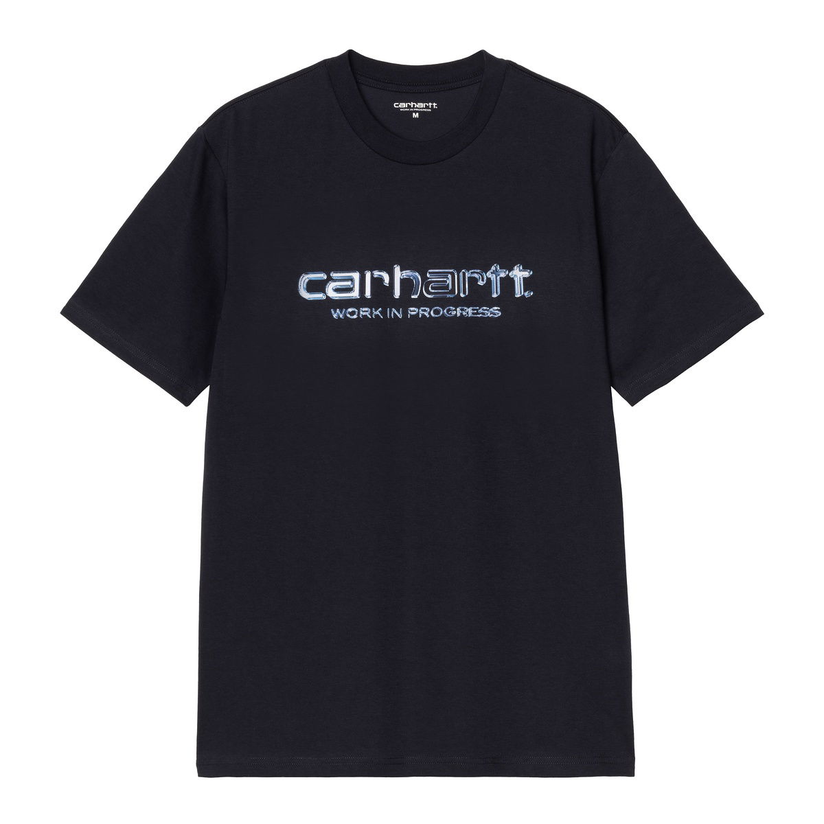 Футболка Carhartt WIP Short Sleeve Solar Chrome Script T-Shirt WIP темно-синій | I035205_9, 0