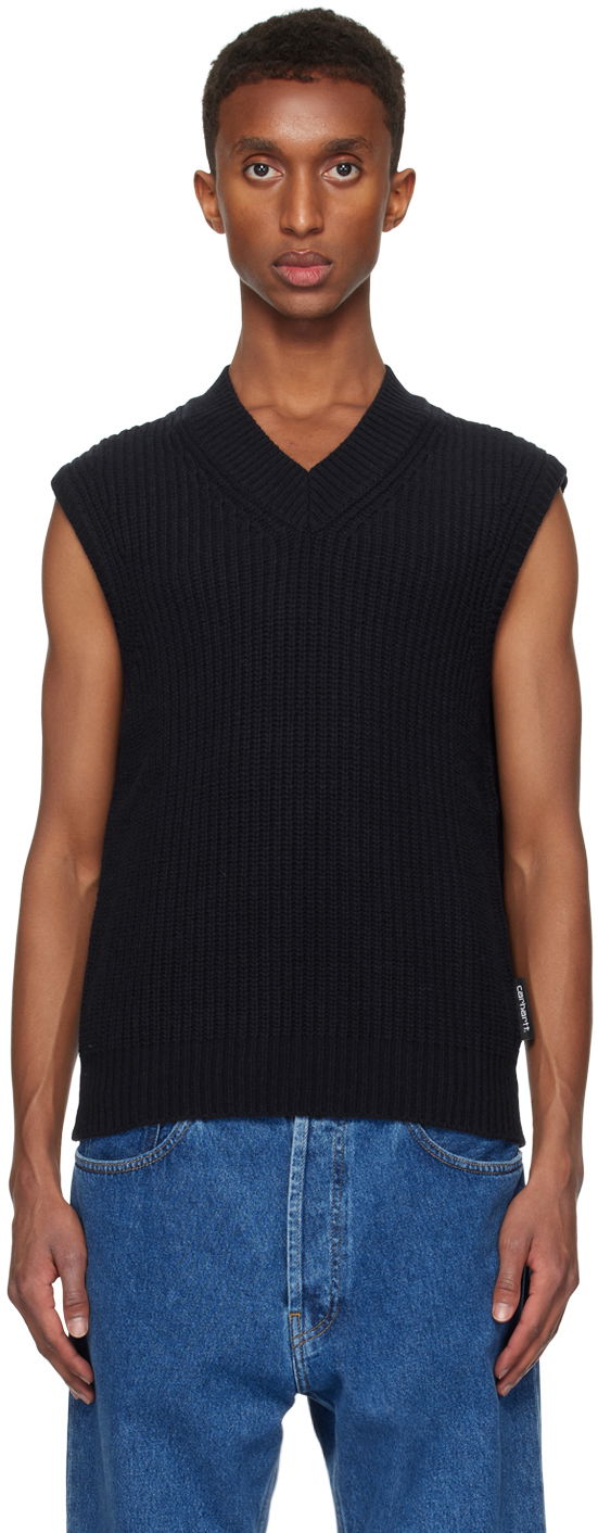 Жилет Carhartt WIP Sleeveless Knit Vest чорний | I033909