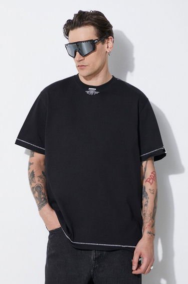 Футболка ADER ERROR Black Oversized T-Shirt With Stitching Detail чорний | BN01SSTS0103, 0