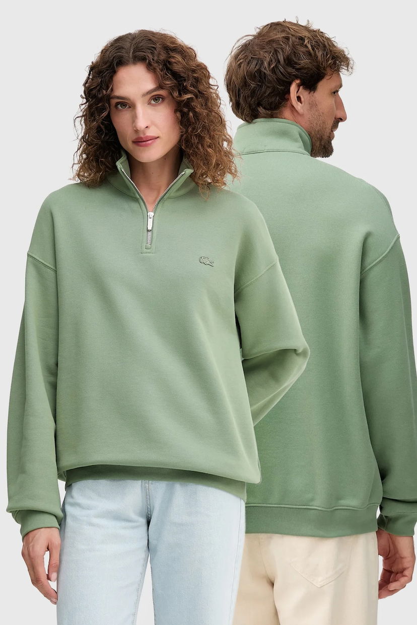 Світшоти Lacoste Lacoste Quarter-Zip Sweatshirt Зелений | SH7759
