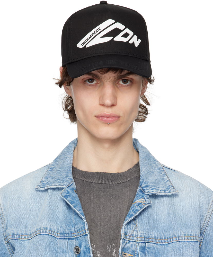 Кепка DSQUARED2 Dsquared2 Icon Baseball Cap чорний | BCM0888_05C00001_M063