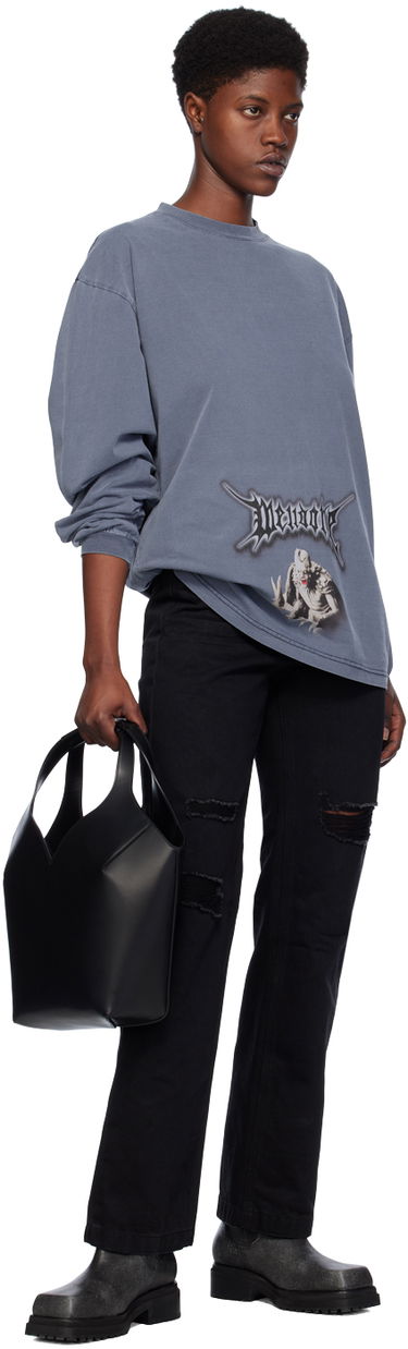 Джинси We11done Distressed Jeans чорний | WD-DP0-24-330-W-BK, 3