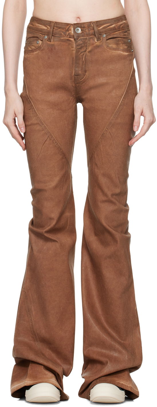 Джинси Rick Owens Bootcut Jeans Коричневий | DS02D2302 HSCF