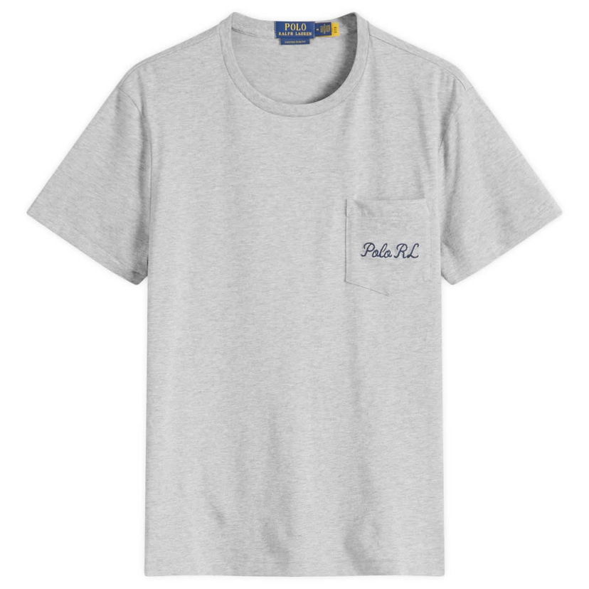 Футболка Polo by Ralph Lauren Ralph Lauren Pocket T-Shirt Сірий | 710961125001