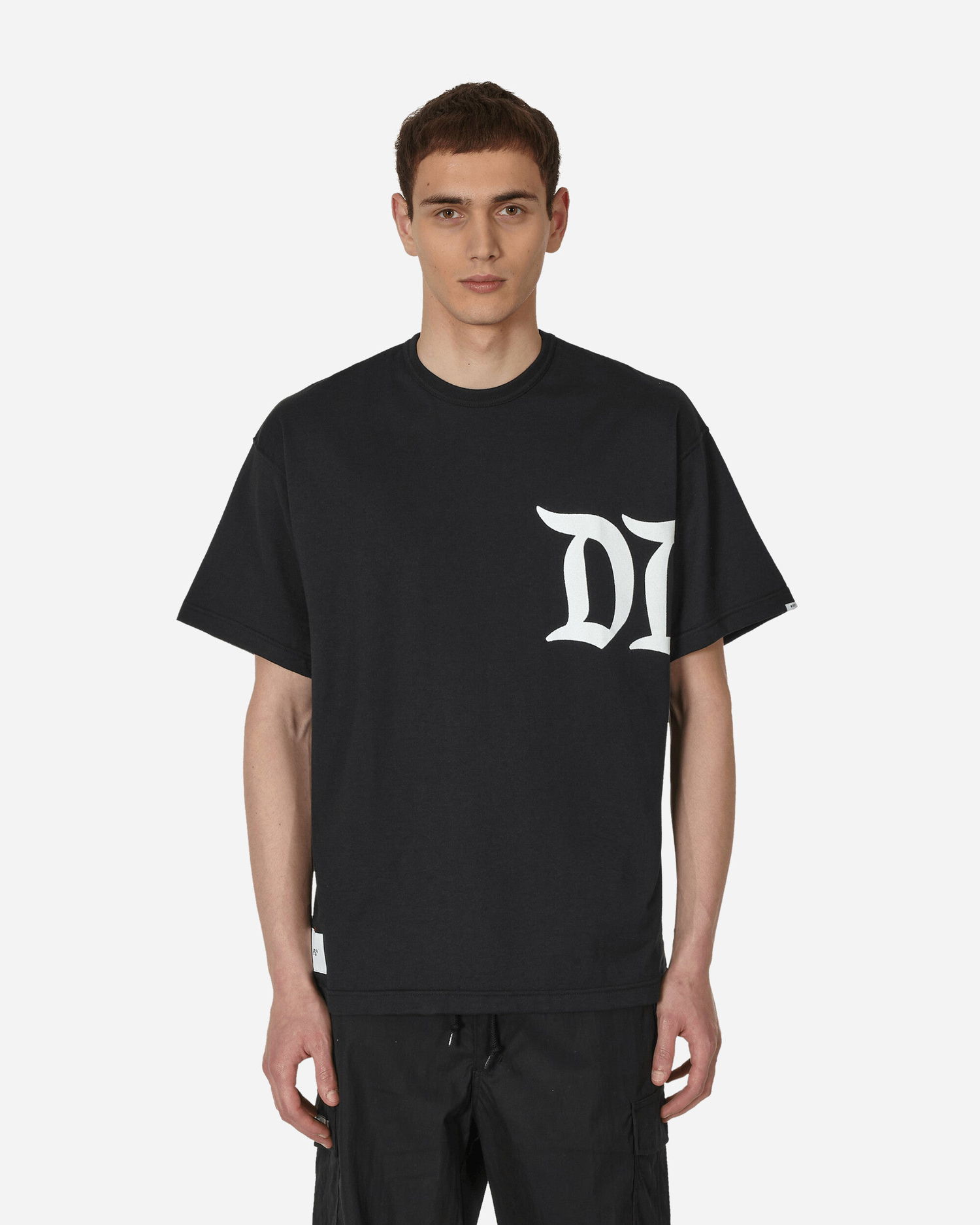Футболка WTAPS Design 02 SQD T-Shirt чорний | 231ATDT-CSM14-BK, 1