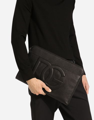 Гаманець Dolce & Gabbana Large Deerskin Clutch чорний | BM2337A803480999, 1