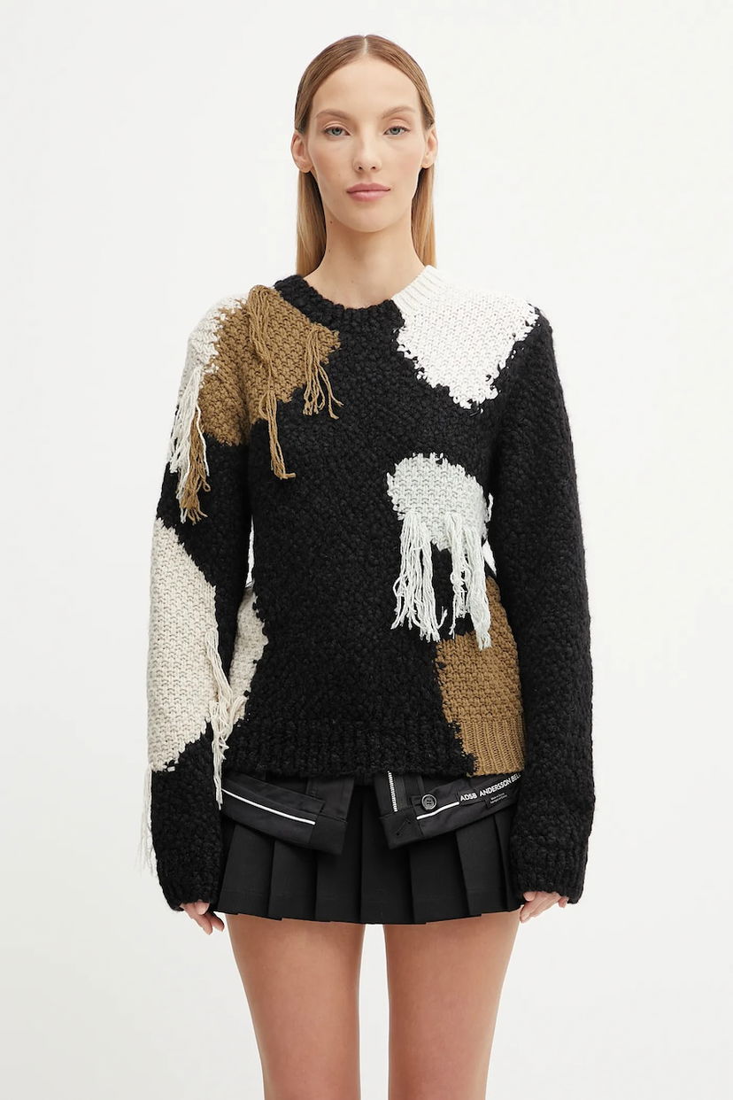 Cветр Andersson Bell Andersson Bell Sylvia Abstract Patchwork Wool Sweater Різнокольоровий | atb1365w