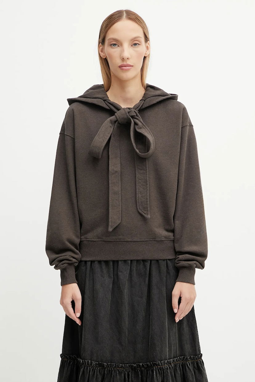 Світшоти JW Anderson JW Anderson Tied Bow Hoodie Коричневий | JW0244.PG1719