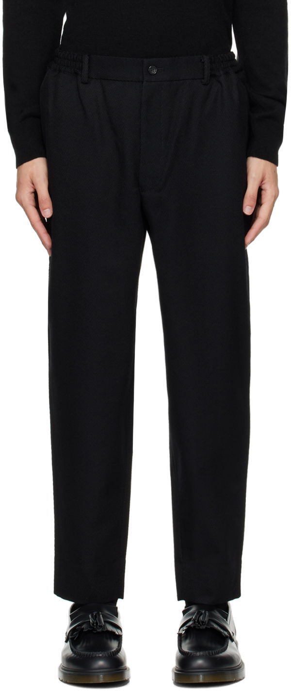 Штани Comme des Garçons Homme Deux Wool Trousers чорний | DN-P031-051