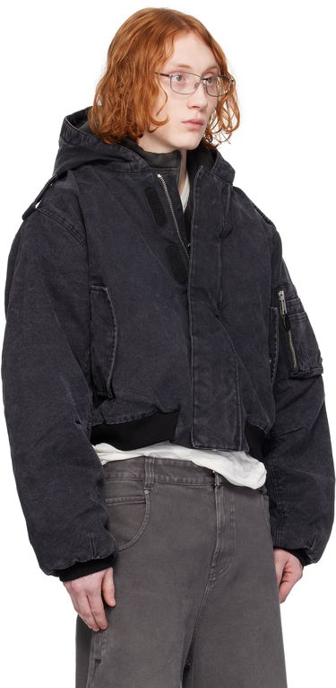 Куртка бомбер Entire Studios Entire Studios W2 Denim Hooded Bomber Jacket чорний | ES2307IR, 1