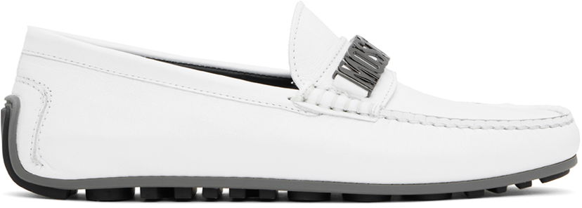Одяг Moschino Moschino Driver Loafers білий | MB10020G0IGE010B