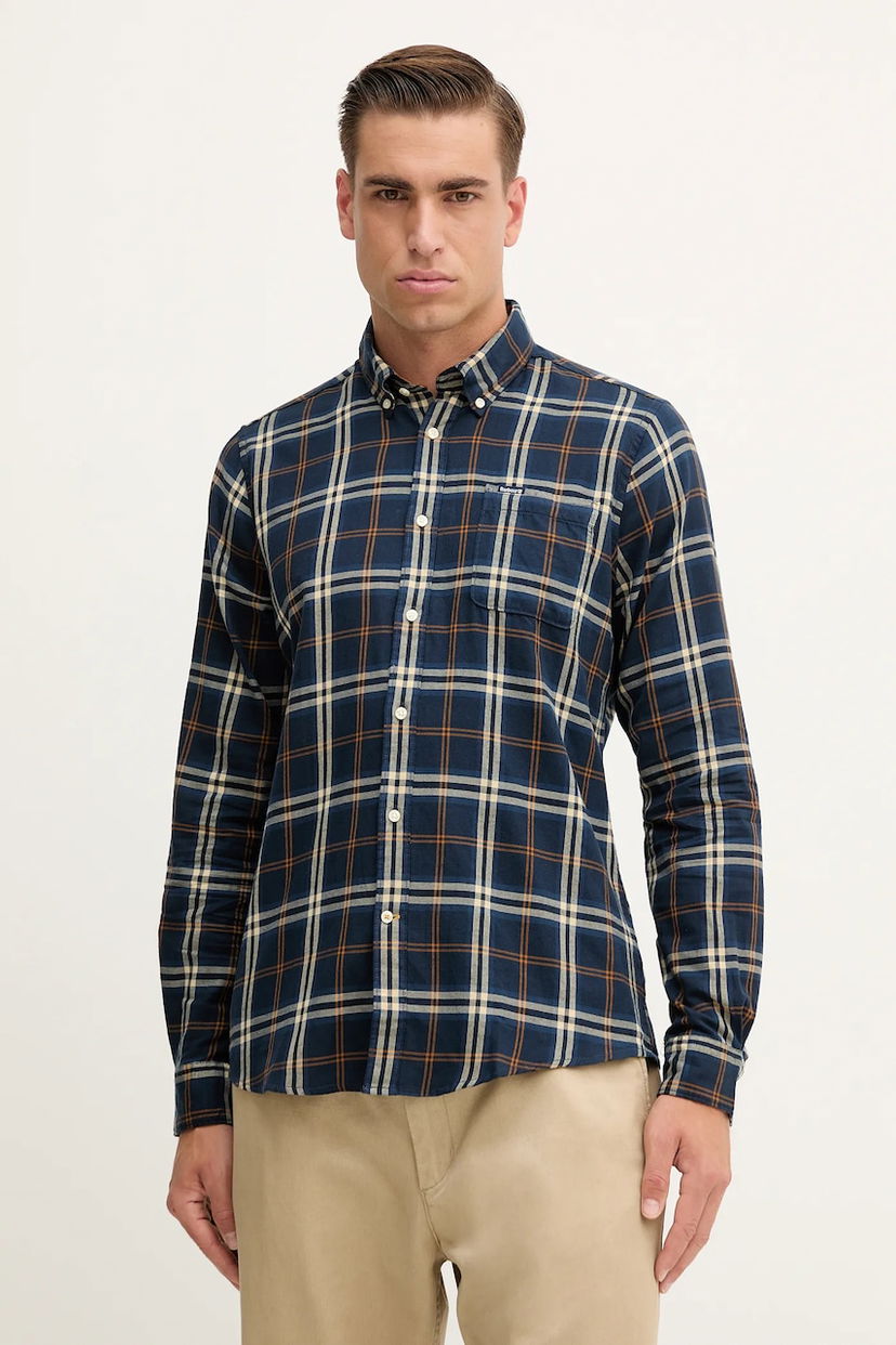 Сорочка Barbour Barbour CROSSFELL Regular Fit Button-Down Shirt Синій | MSH4995