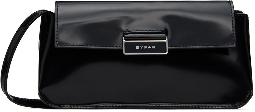 Сумка BY FAR Semi Patent Leather Shoulder Bag чорний | 23PFTPCOBLWSMA