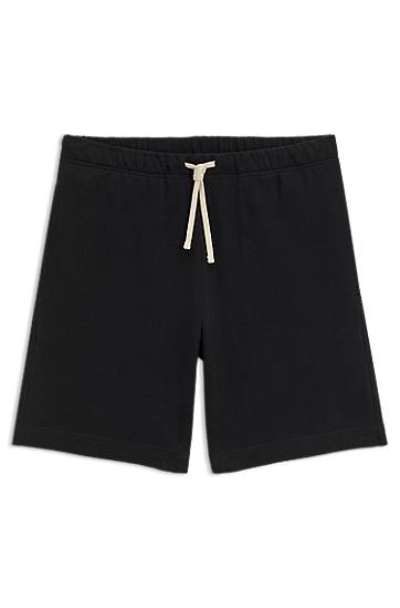 Шорти BOSS BECKHAM x BOSS Oversized-Fit Cotton Terry Shorts чорний | 50549262