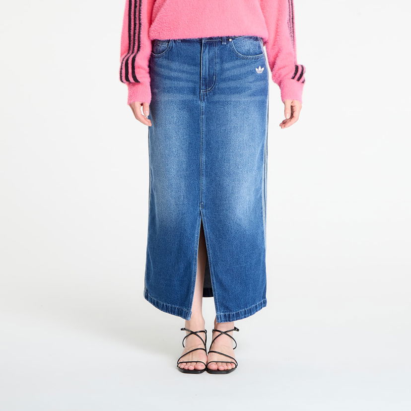Спідниця adidas Originals Adicolor 3-Stripes Denim Pencil Skirt Синій | JW2658