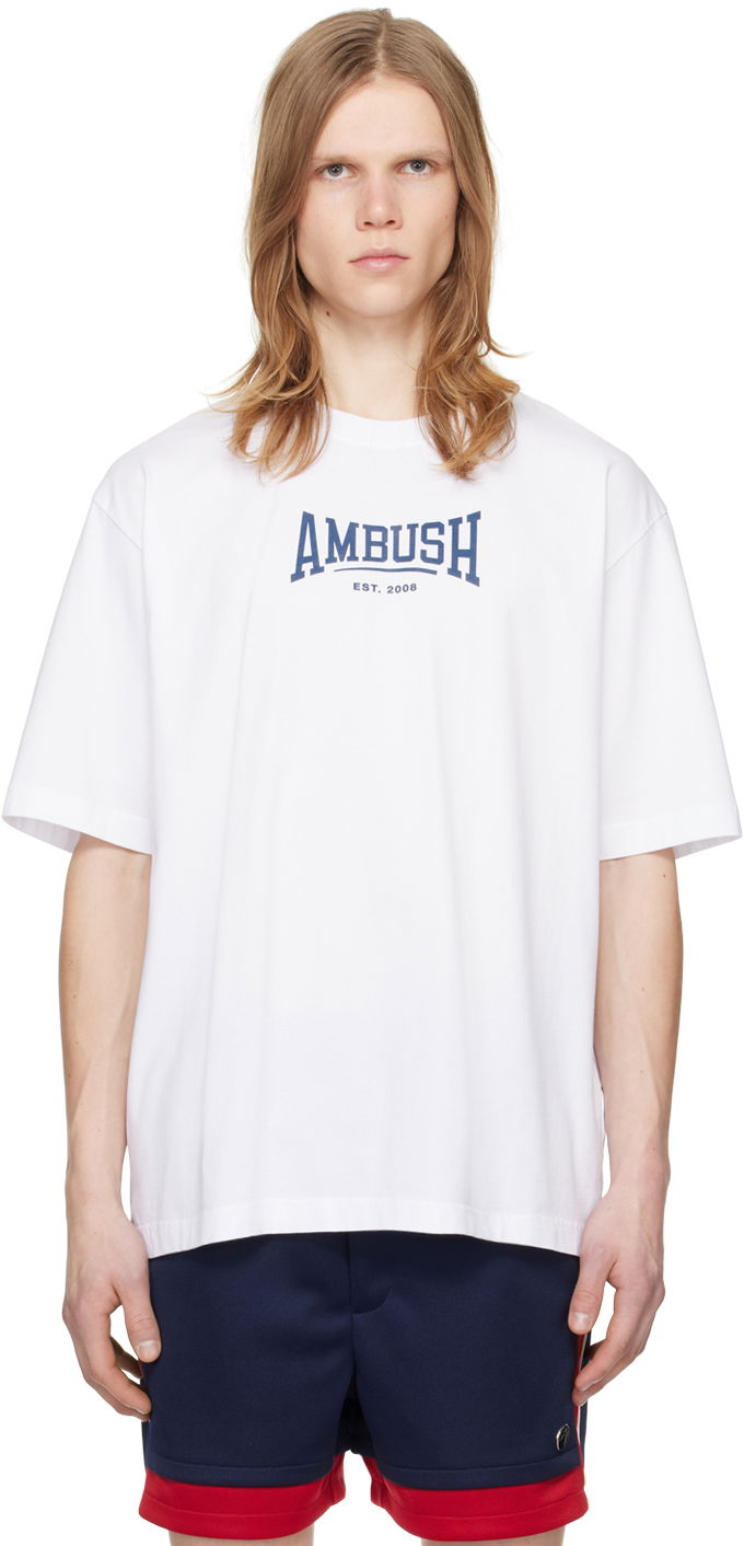 Футболка Ambush Printed T-Shirt білий | BMAA006S24JER0010145
