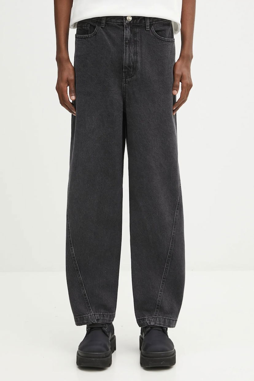 Джинси ADER ERROR Ader Error Wide-Leg Curved Seam Denim Jeans чорний | BN42FYJE0104BK