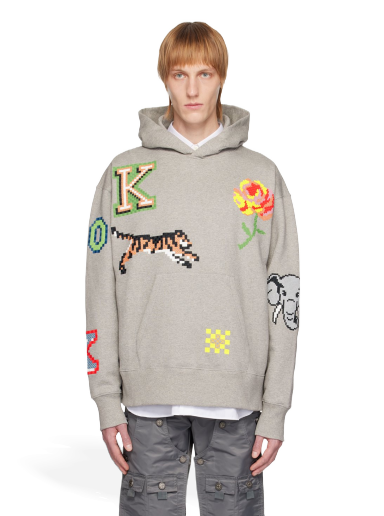 Світшоти KENZO Pixels Hoodie Сірий | FD55SW4674ME