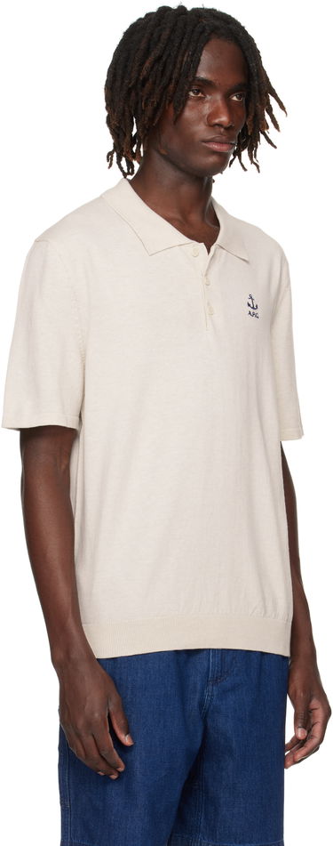 Сорочка поло A.P.C. A.P.C. Octave Knit Polo бежевий | COGDK-H23415, 1