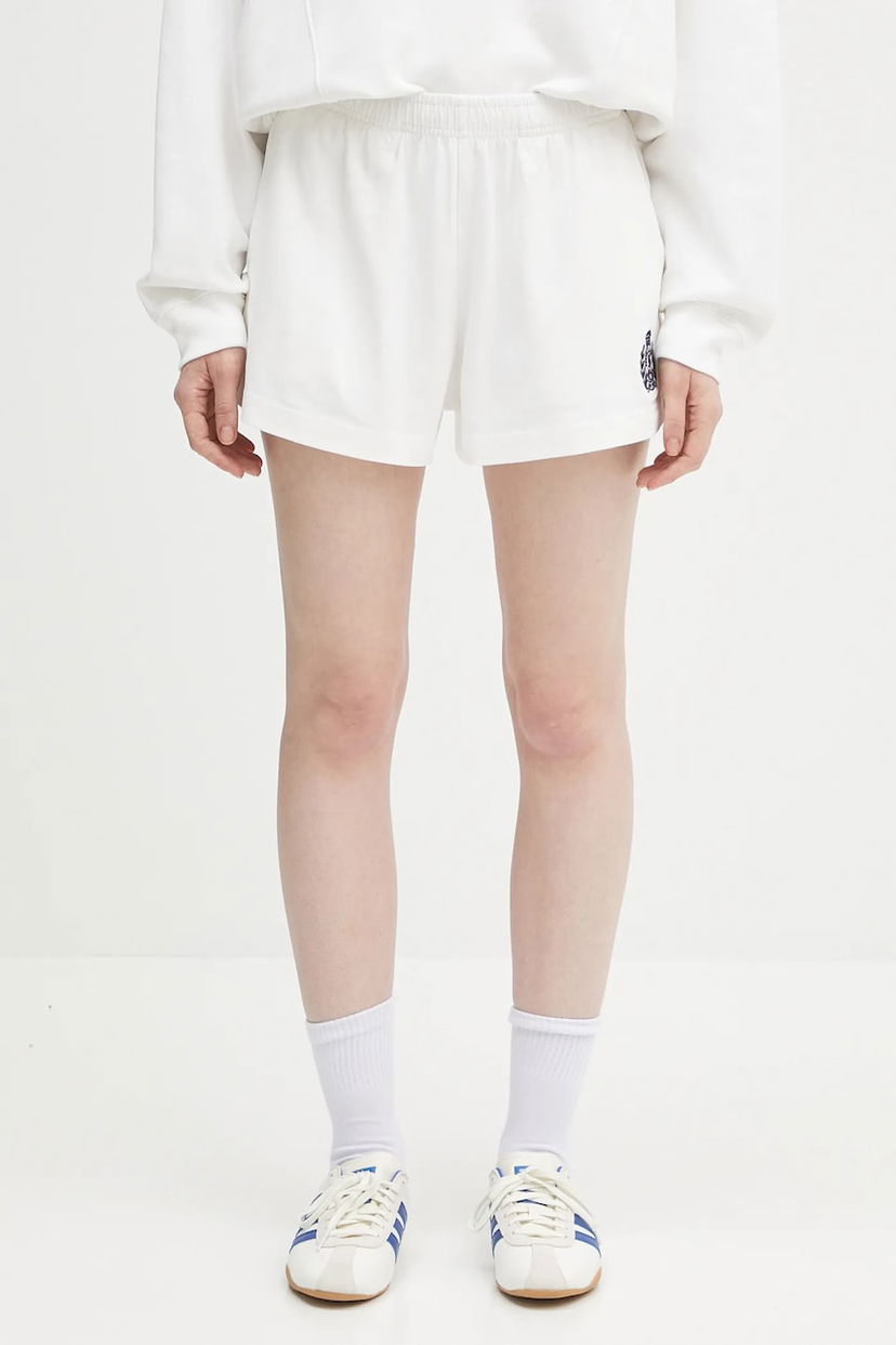Шорти Sporty & Rich Sporty & Rich H&W Crest Embroidered Disco High Waist Shorts білий | SH037620241WH01