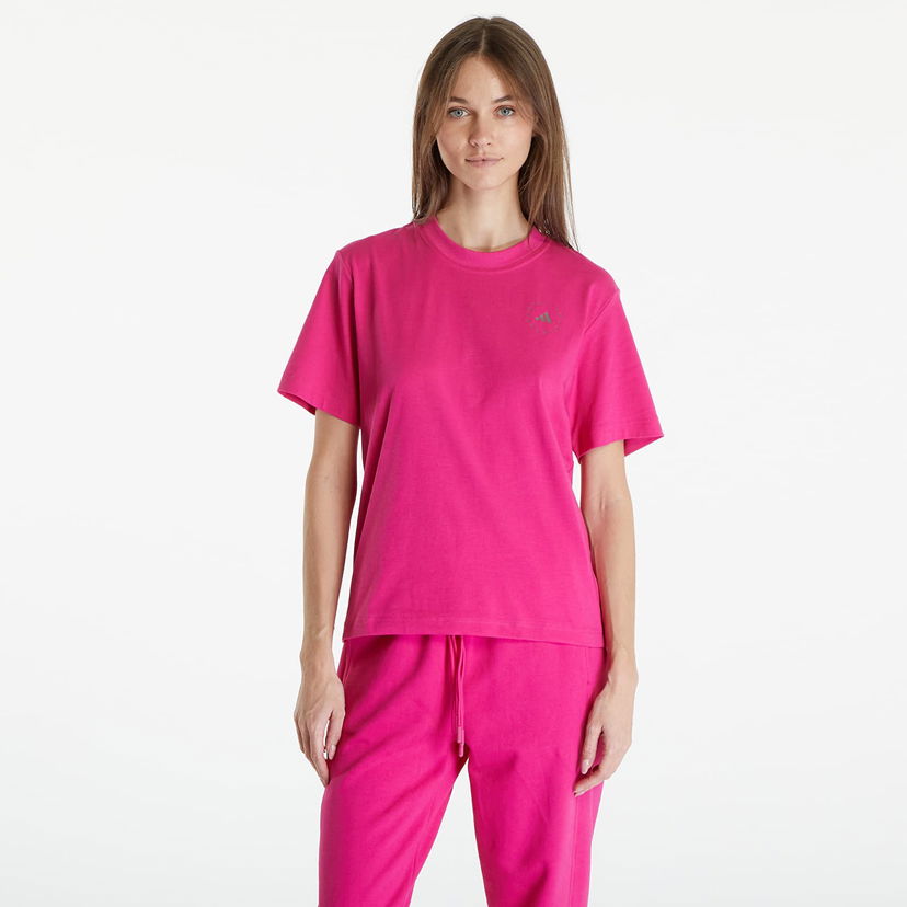 Футболка adidas Performance Stella McCartney x Regular Tee Real Magenta Рожевий | IT8834
