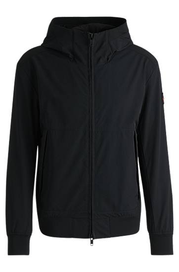 Вітровка BOSS Regular-Fit Four-Way Stretch Softshell Jacket чорний | 50535195