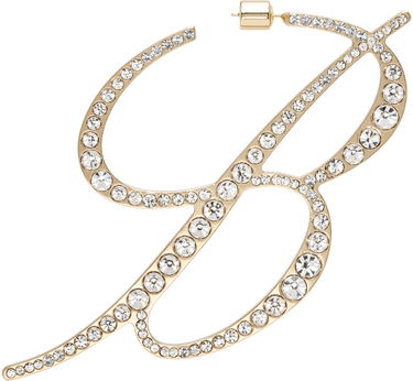Сережки Blumarine Crystal-Embellished "B" Monogram Single Earring Металік | P444W062A, 0
