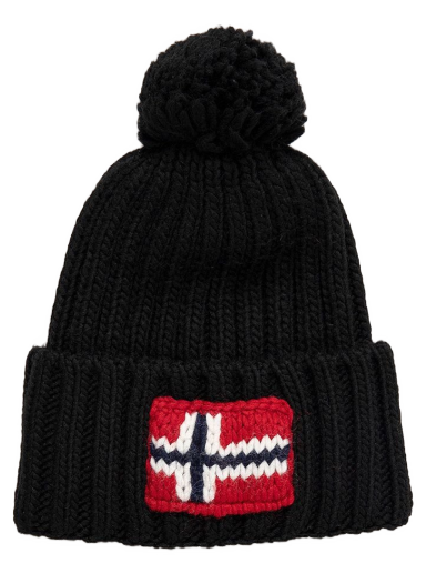 Шапка Napapijri Beanie чорний | NP0A4GKB0411