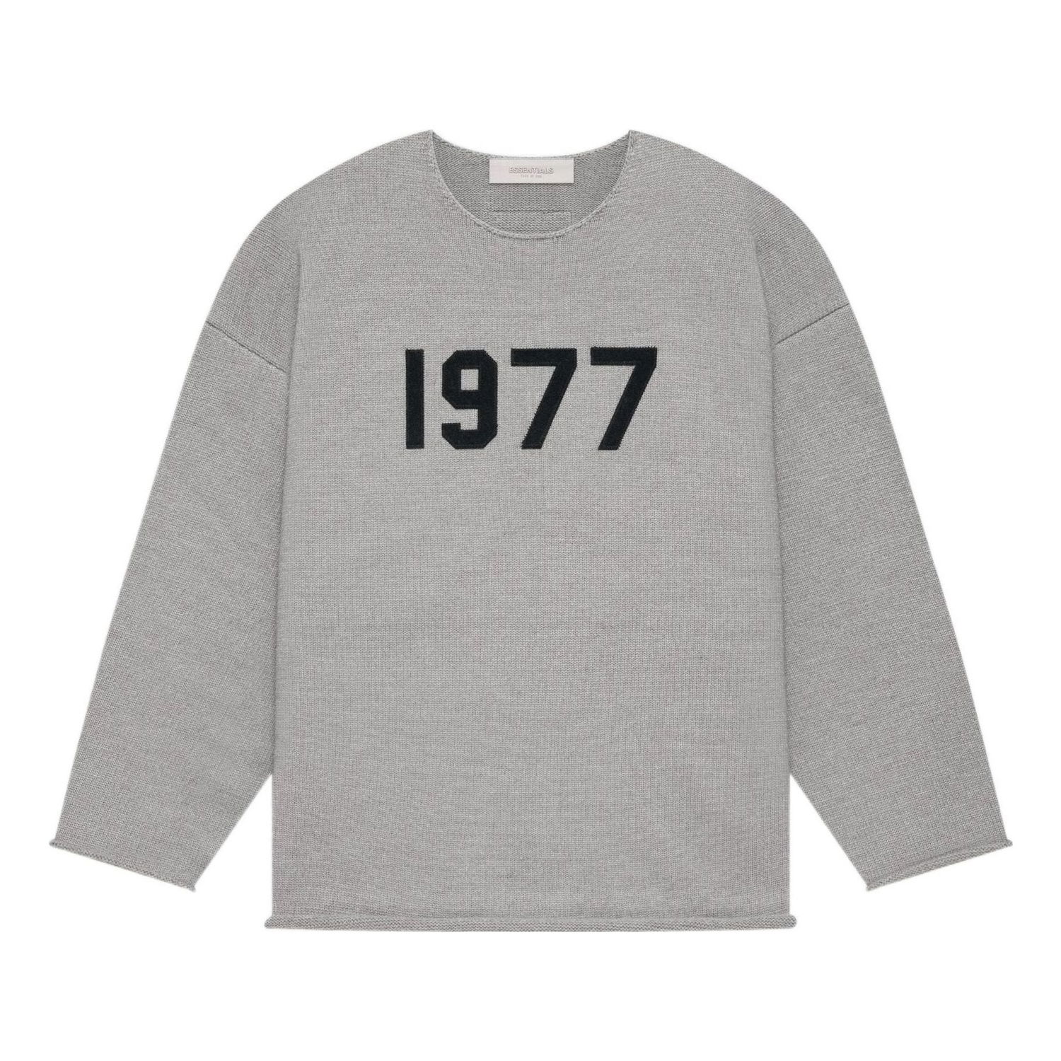 Cветр Fear of God Essentials 1977 Raw Edge Top Сірий | FOG-SS22-086, 0