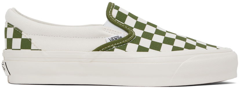 Кросівки та взуття Vans Vans Classic Slip-On Checkerboard Зелений | VN000CSECIB