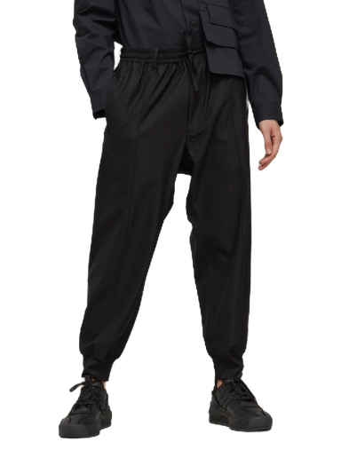Спортивні штани Y-3 3-Stripes Refined Wool Cuffed Pants чорний | IB0387