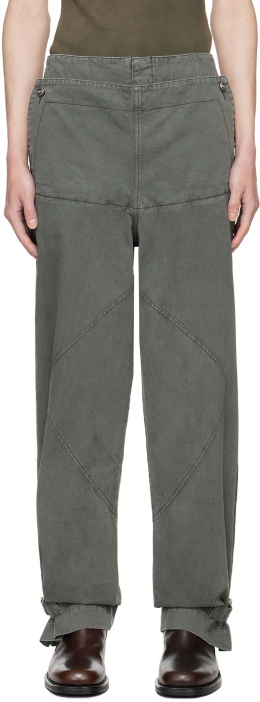 Штани Dion Lee Shell Trousers Сірий | C2175PS24