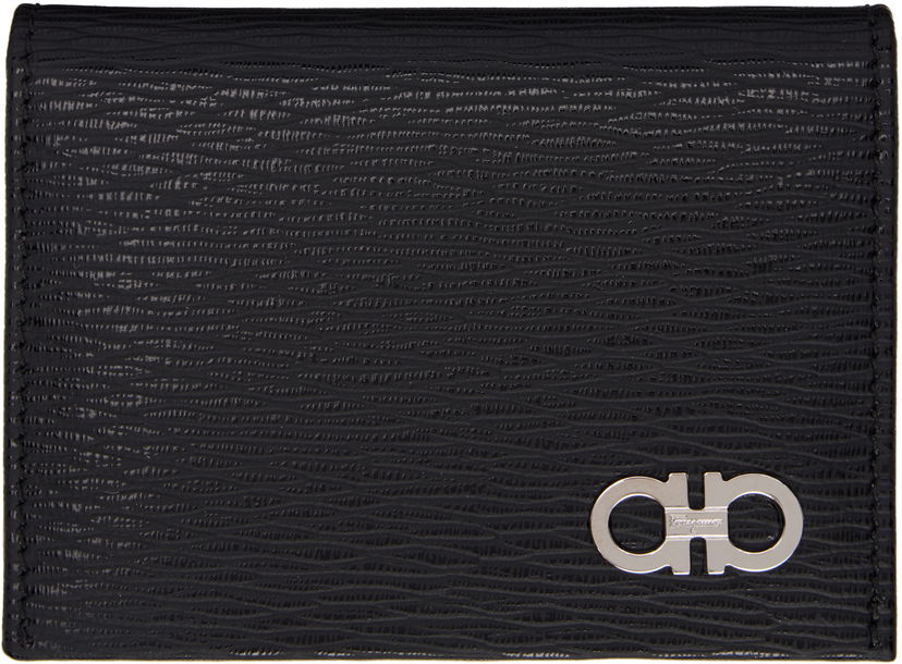 Гаманець FERRAGAMO Salvatore Ferragamo Gancini Card Holder чорний | 685948