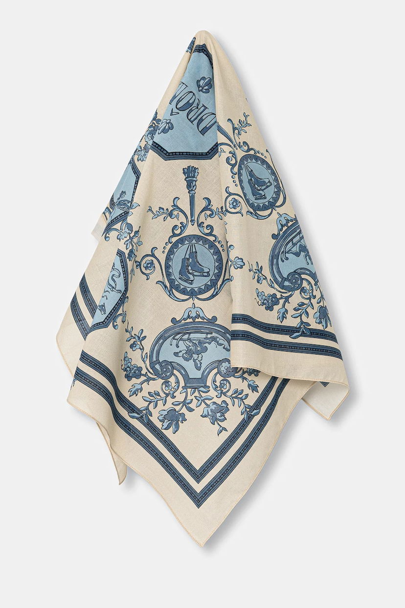 Шарф Drôle de Monsieur Drôle de Monsieur Le Foulard Patineur Scarf бежевий | I.BA019.CO128