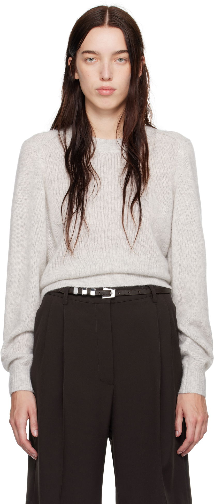 Cветр ISABEL MARANT Sweater Crewneck Сірий | PU0558FA-B3L01I