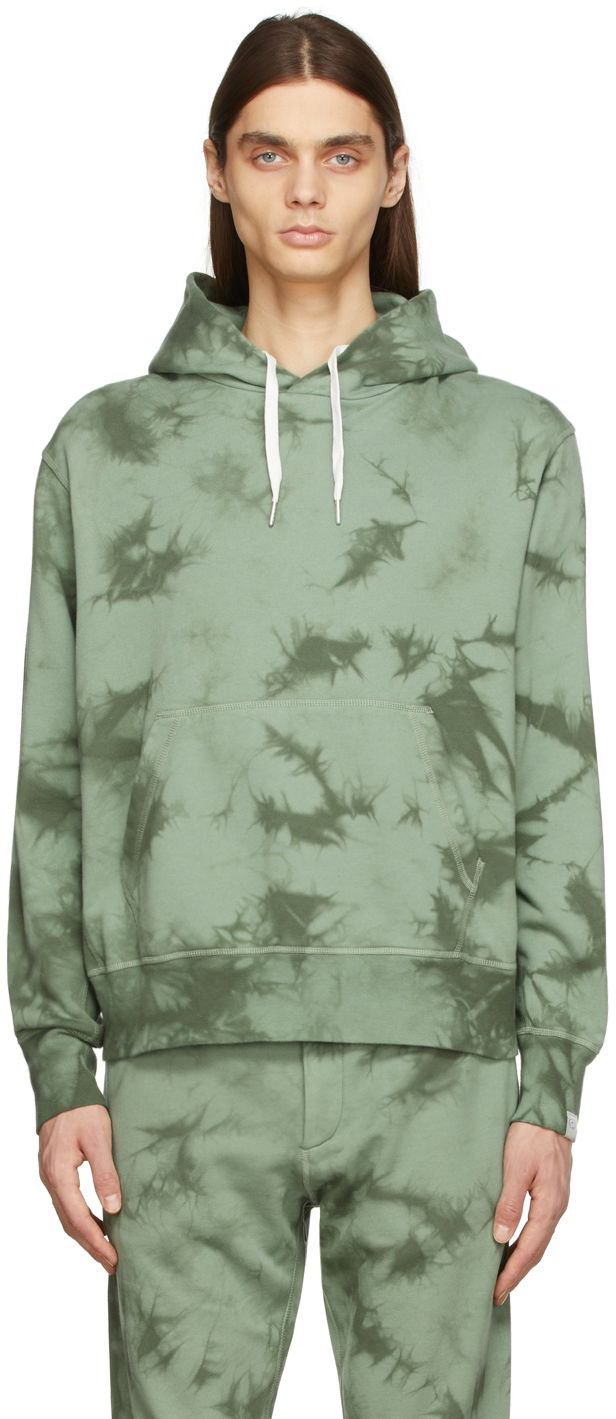 Світшоти rag & bone Tie-Dye Terry Hoodie by Зелений | MBC22ST020P120