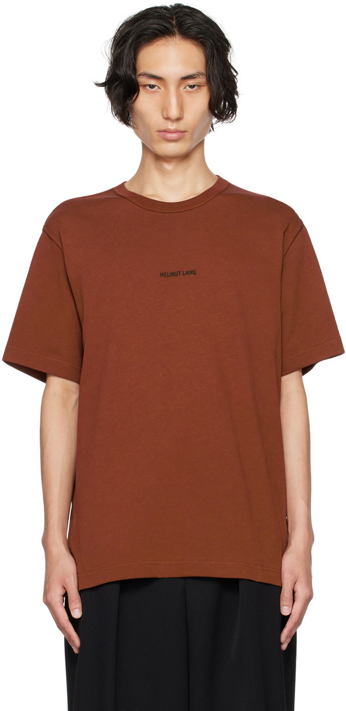 Футболка Helmut Lang Inside Out T-Shirt Коричневий | N04HM510