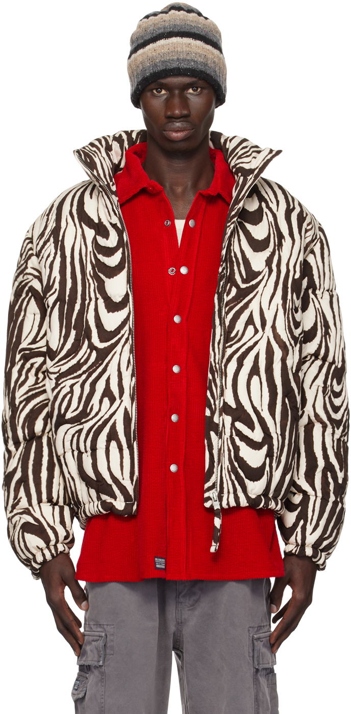 Пуховик ERL ERL Zebra Quilted Puffer чорний | ERL09C002