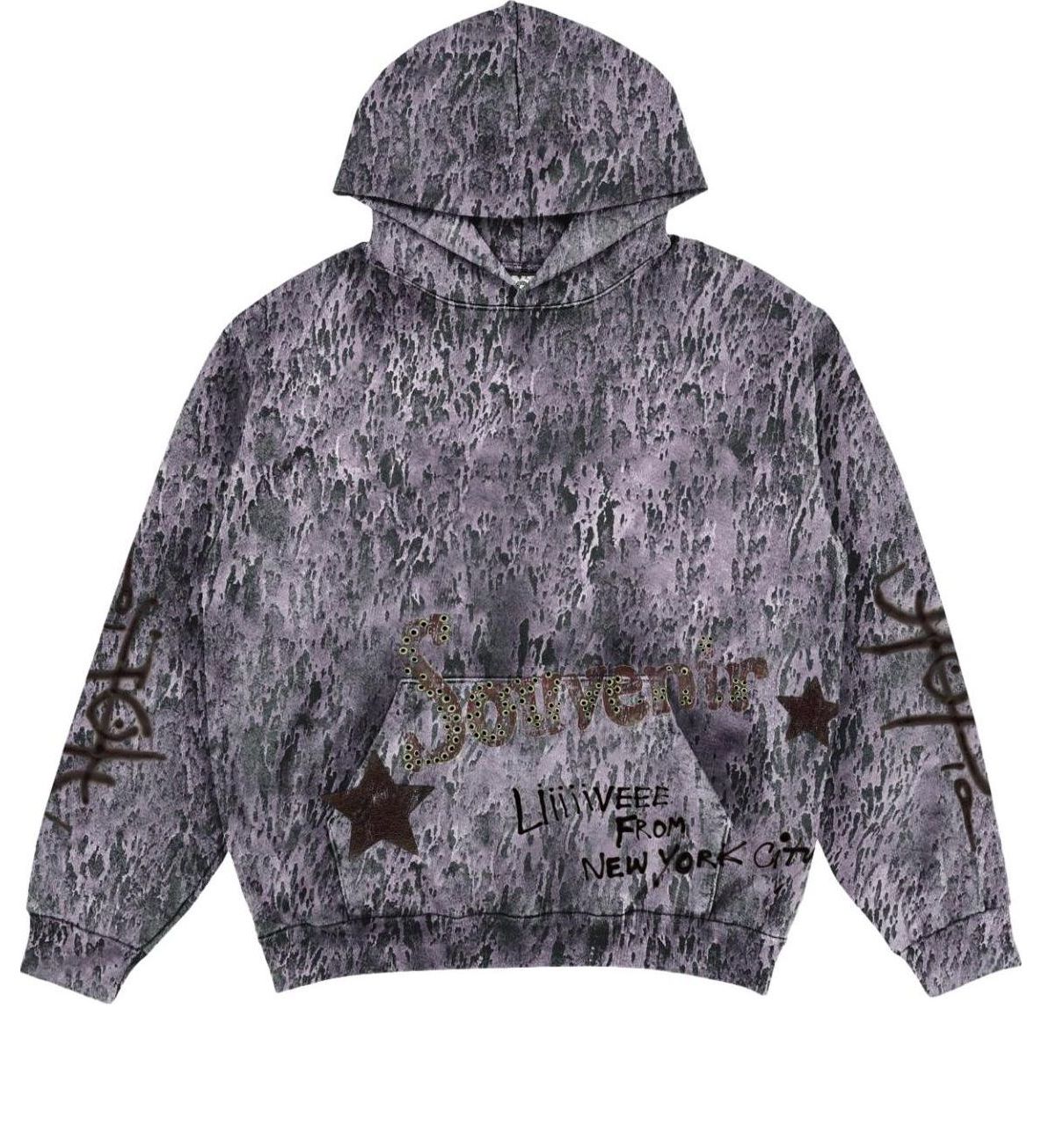 Світшоти Cactus Jack by Travis Scott Travis Scott Utopia NYC Souvenir Print Hoodie Фіолетовий | TSCM-HH33, 0