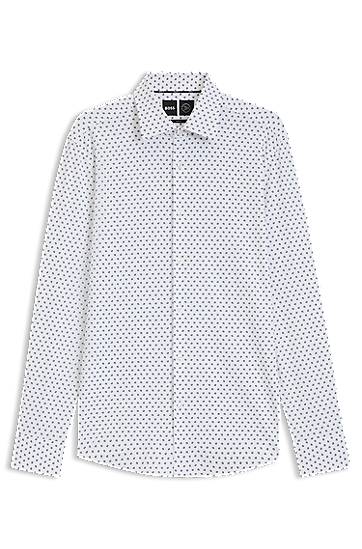 Сорочка BOSS Men's Slim Fit Performance-Stretch Shirt білий | 50545310