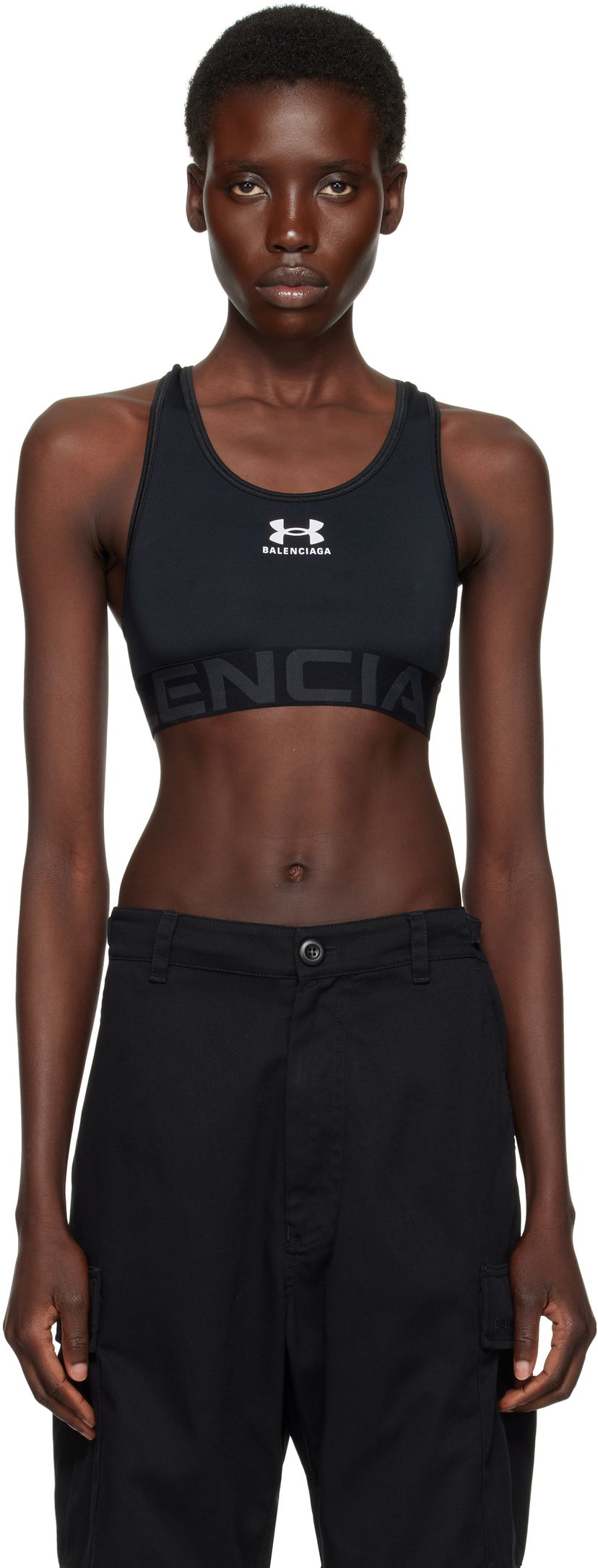 Бюстгальтер Balenciaga Balenciaga Under Armour Edition Sports Bra чорний | 814297 4E9B3