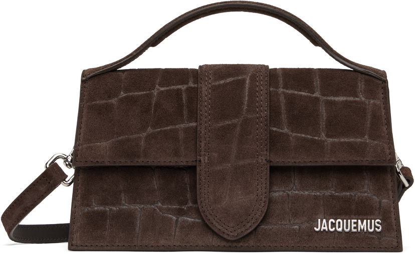 Сумочка Jacquemus Jacquemus 'The Large Bambino' Suede Shoulder Bag Коричневий | 25E213BA007-3243