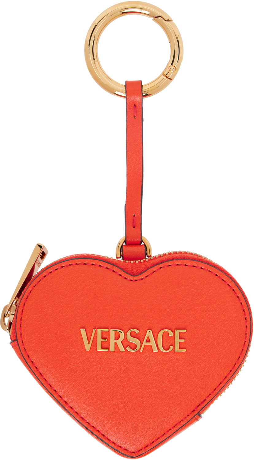Брелоки Versace Versace Heart Tag Coin Pouch Червоний | 1019350_1A13171_1RC1V