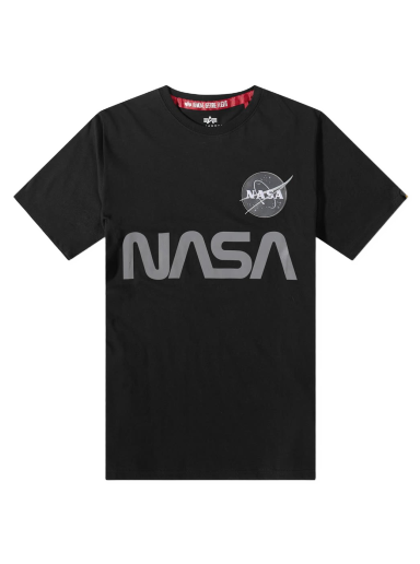 Футболка Alpha Industries NASA Reflective Tee чорний | 178501-03