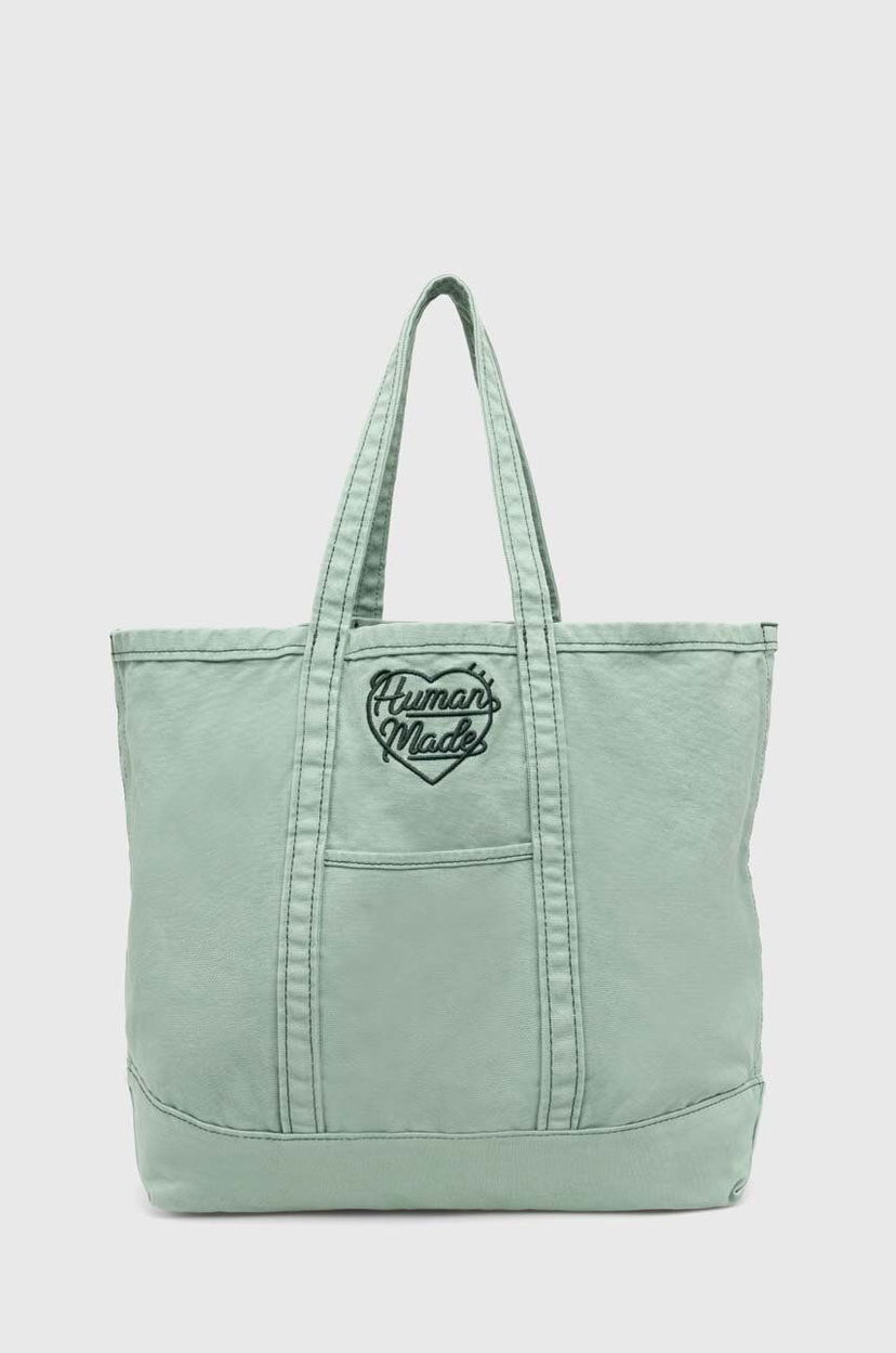 сумка-тоут Human Made Garment Dyed Tote Bag Зелений | HM27GD037