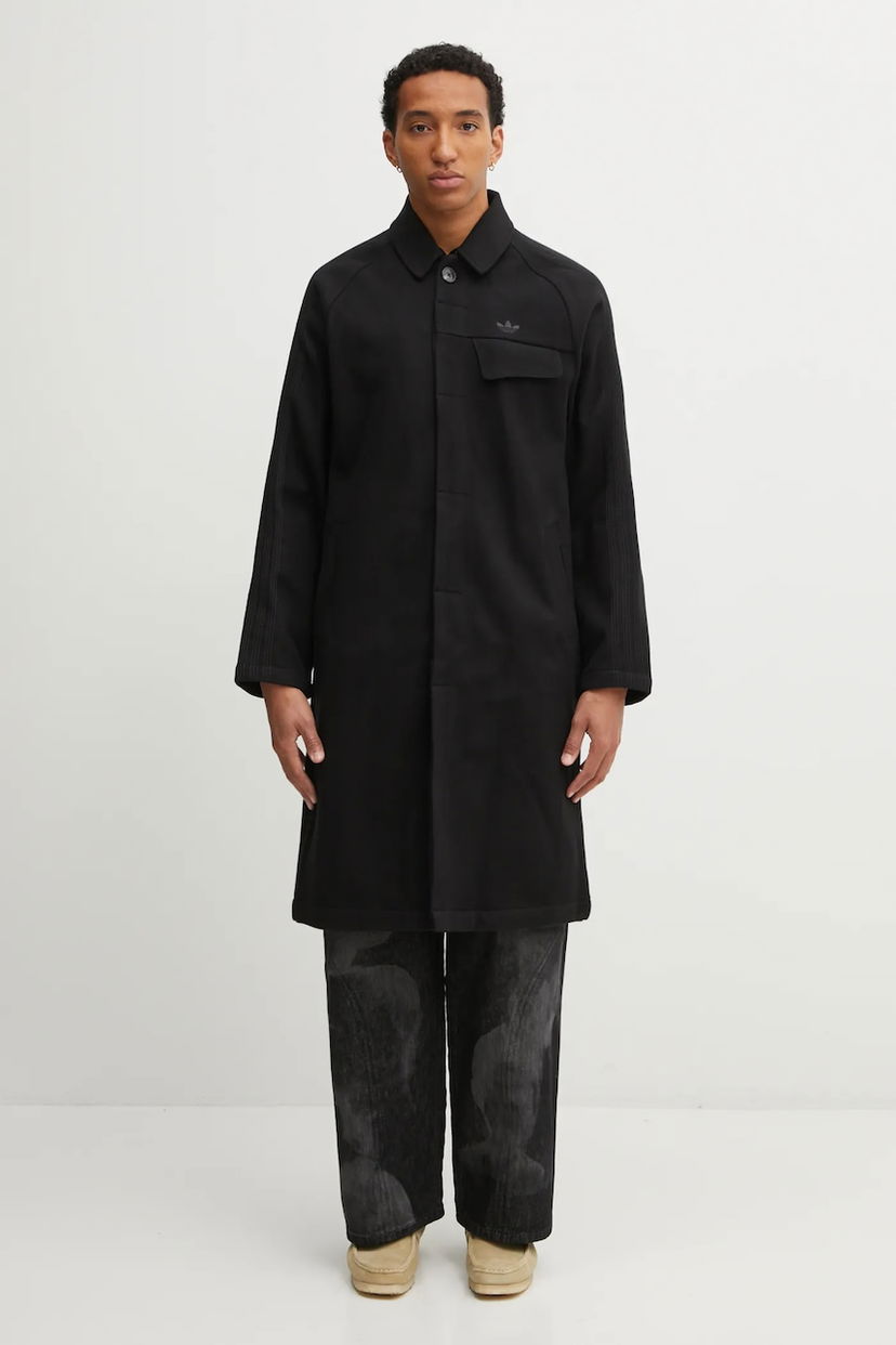 Пальто adidas Originals adidas Originals P Ess Overcoat чорний | JW0120