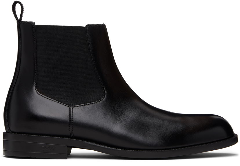 Кросівки та взуття BOSS BOSS Leather Chelsea Boots чорний | 50552489