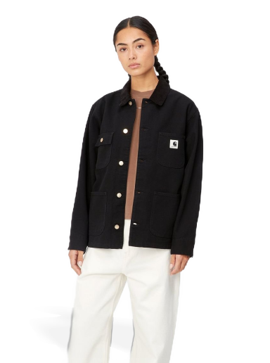 Пальто Carhartt WIP OG Michigan Coat "Black rinsed" чорний | I031570_00E_02