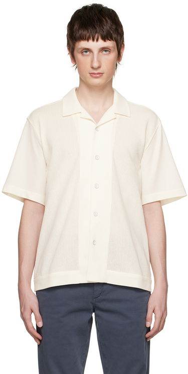 Сорочка rag & bone Rag & Bone Avery Knitted Shirt білий | MBC23PT003MS03, 0